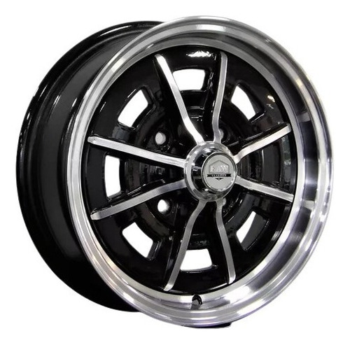 Rodas Raw Classics Sprintstar Aro 17x7 4x130 (jogo) +bicos Cor Preta Diamantada