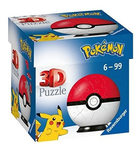 Bola De Rompecabezas 3d Pokémon Pokeball De Ravensburger