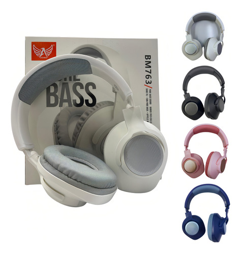 Headphone Bluetooth Pure Bass Altomex Bm763 Cor Preto