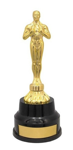 Imagem 1 de 4 de Trofeu 600030 Estatueta Oscar 23cm Gravacao Gratis