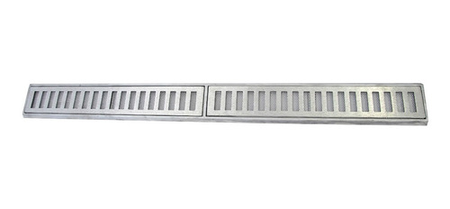 Ralo Linear 10x100 Cm Grelha + Tela Anti Inseto Aluminio