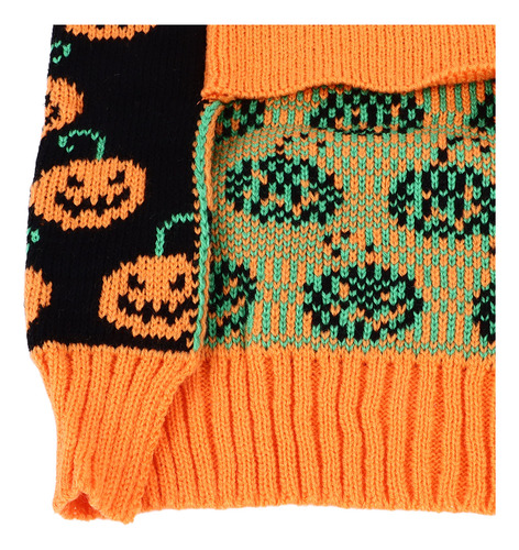 Suéter De Halloween Para Perro, Bonito Estampado De Calabaza