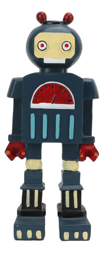 Hztyyier Robot Retro, Robot Vintage Azul Coleccionable, Mode