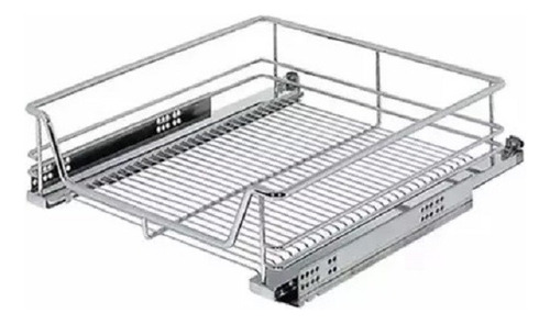 Canasto Extraible Difha Para Modulo 400 Mm Cromado Con Guias