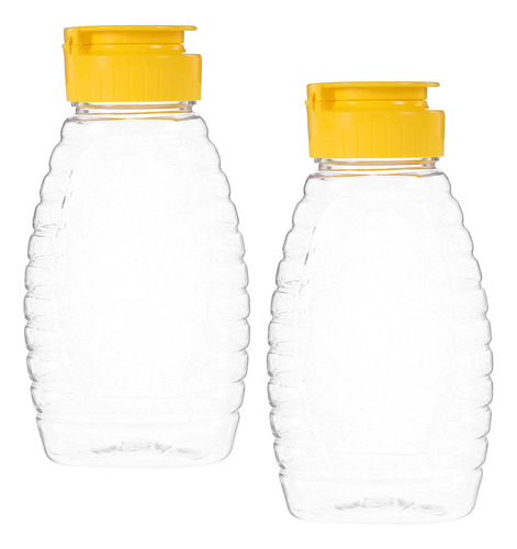 Botellas Pequeñas Exprimibles Para Miel, 2 Unidades, Rellena