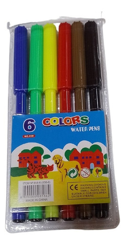 Marcadores X6 Colores Escolares