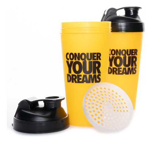 Kit Whey Protein Mix + Kimera + Creatina + Coqueteleira Sabor Morango
