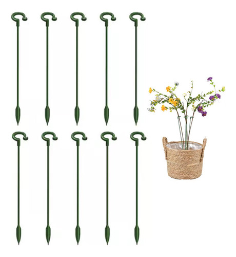 10 Barras De Soporte Para Plantas De Orquideas Y Margaritas,