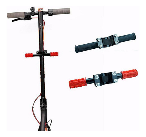 Monopatín Para Niños Con Manillar Seguro Para Scooter Rojo