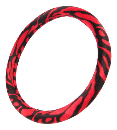 Cobertor Hule Para Volante Bdk Ajuste Universal Rojo Zebra