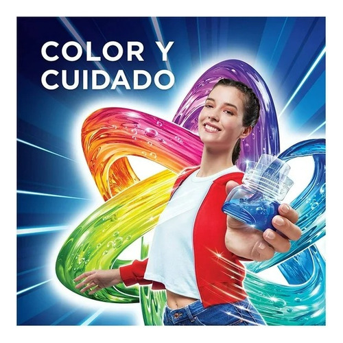 6 Pzas Detergente Líquido Ariel Color Lavar Ropa Blanca Y De