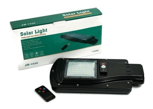 Foco Led 30w Solar Con Sensor Y Control Remoto