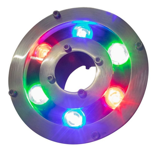 Lampara Led Sumergible 6w 24v Ip68 Rgb Para Fuente