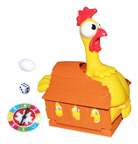 Jogo de tabuleiro interativo de plástico, sortudo e galinha