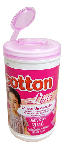 Pote Toalha Lenço Umedecido Cotton Line 1 Uni
