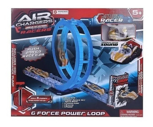 Air Chargers Set Pista Racers Con Sonido De Motor 