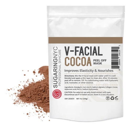 Máscara Vajacial Cocoa Con Elementos De Cacao V-facial Por S
