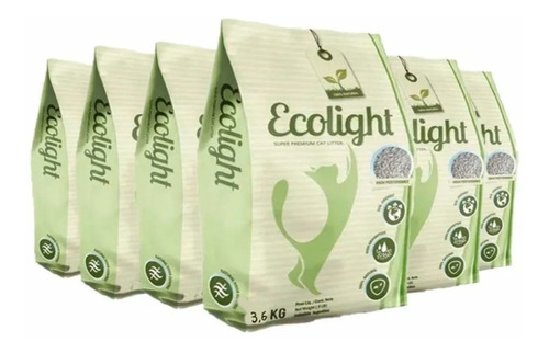 Piedras Sanitarias Absorsol Ecolight Pack 6 Unidades X 3,6 Kg C/u (21,6 Kg Totales) x 21.6kg de peso neto