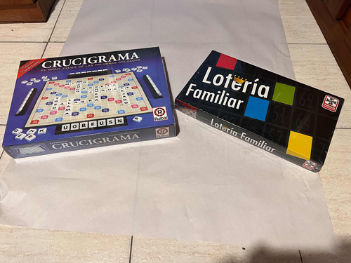 Juegos De Mesa,crucigrama Y Lotería Familiar (los 2 Juntos )