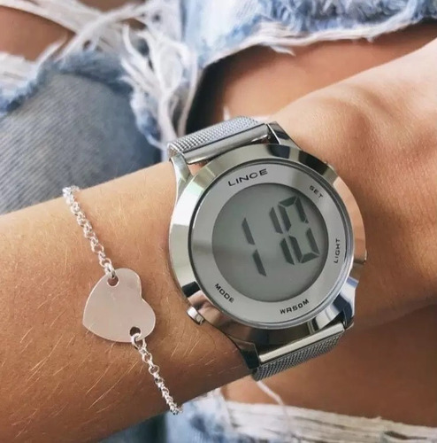 Imagem 5 de 9 de Relógio Feminino Digital Lince Sdph111l Bxsx