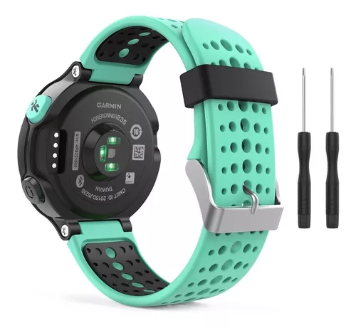 Nuevas pulseras para Garmin 235 Garmin Forerunner 735xt en color negro/cian