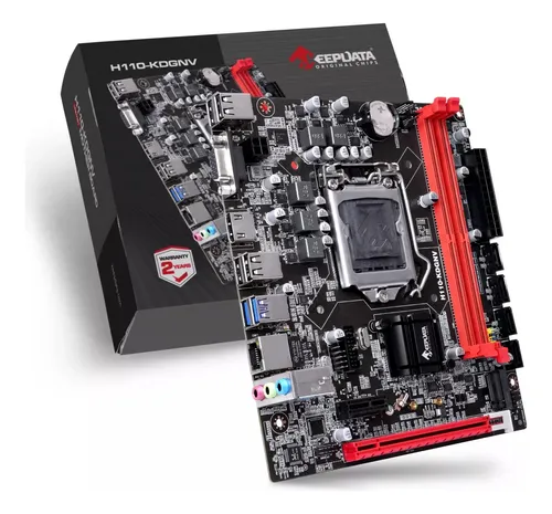 comprar Placa Mãe Keepdata H110-kdgnv Lga 1151 Giga\u002Fnvme\u002Fhdmi H110m Cor Preto