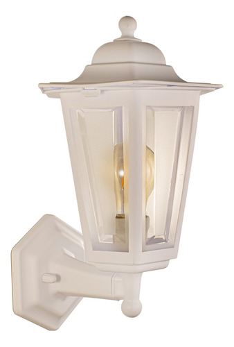 Arandela Colonial Branco Polipropileno Muro Parede Externa