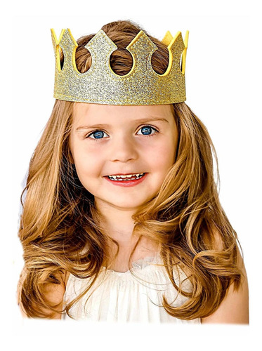 Diversion Play Time Glitter Stretch Crown En Gold Boy Or Gi