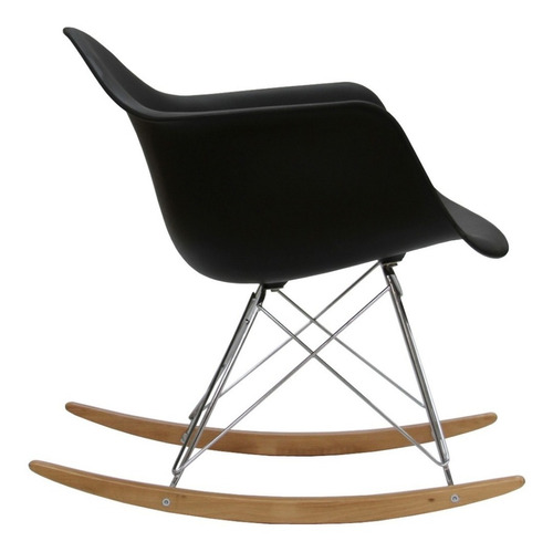 Silla Sillon Mecedor Eames Rocking Chair Negra Blanca