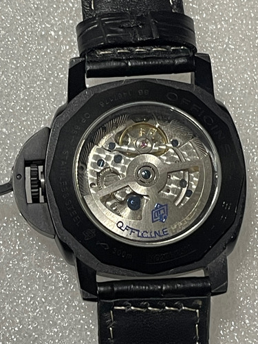 Reloj Panera.i Lumino.r 3 Days 1950 Gmt 44mm Automático Negr Negro Negro Negro (Usado)