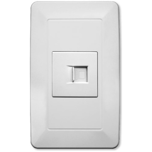 Placa Wpl-309 De Contacto Red Lan Tipo Rj45 Cat5 Color Blanco Voltaje nominal 1V