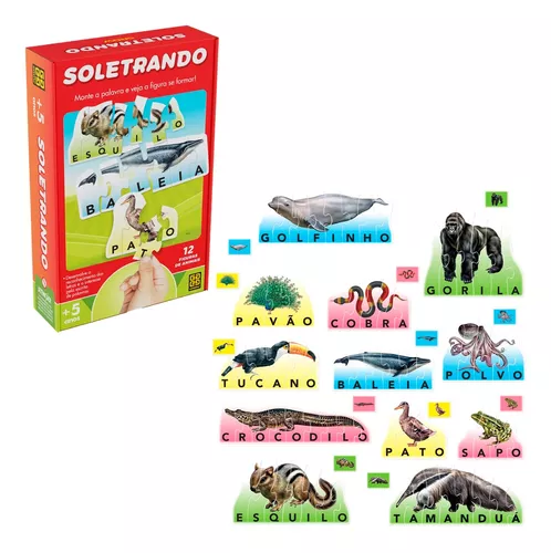 Jogo Infantil Soletrando Grow - Bebe Brinquedo