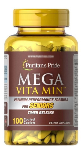 Multivitamínico Mega Vita Min Senior Puritans's Pride