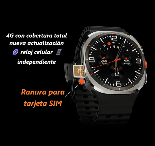 Smartwatch Gps + Celular Amoled 3+32gb Android Tiktok Camara U8 Ultra