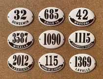 Comprar Números De Casa\u002Fcalle De Chapas Enlozadas Tradicional 13x18