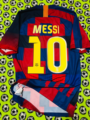 Jersey Mashup Nike Fc Barcelona 20 Aniversario 2018 Messi S