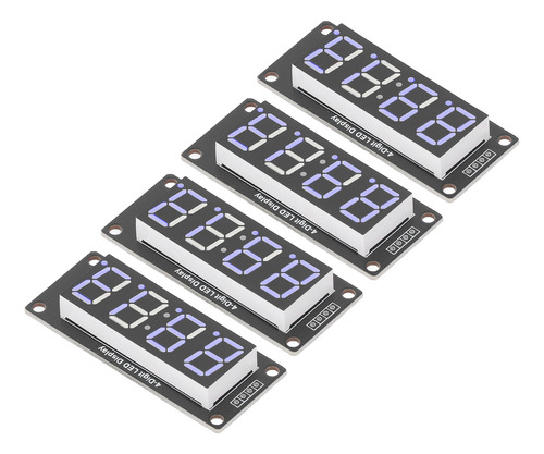 Juego De Tubos De 4 Dígitos Con Pantalla Led Digital, Reloj