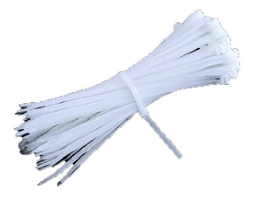 Precintos Plásticos Color Blanco 3.6mm X 150mm- Pack X 100u