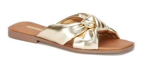 Sandalia Mujer Andrea 3045442 Mule Casual Oro Gnv®