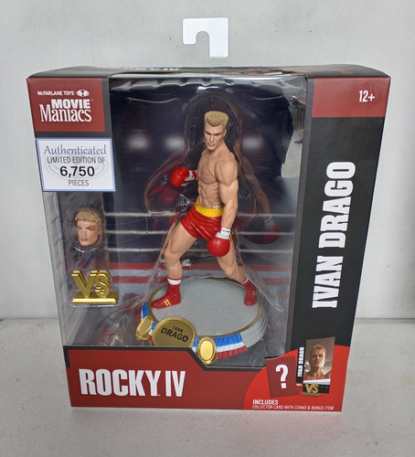 Figura Ivan Drago Rocky Iv De Movie Maniacs Mcfarlane Toys (Usado)