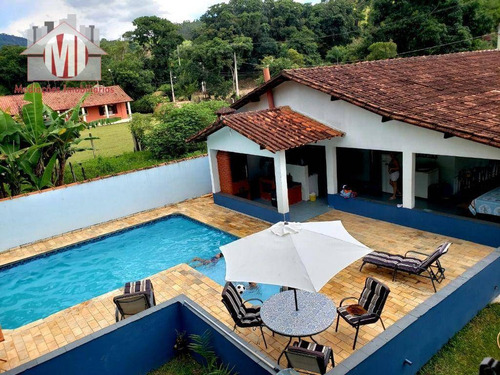 Imagem 2 de 30 de Linda Chácara Com 04 Dormitórios, 02 Suítes Externas, Piscina, Riacho, Pomar, À Venda Por R$ 420.000 - Rural - Socorro/sp - Ch0765