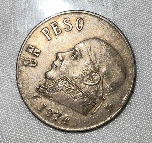 Moneda Mexicana De 1 Peso José Morelos Y Pavón De 1974