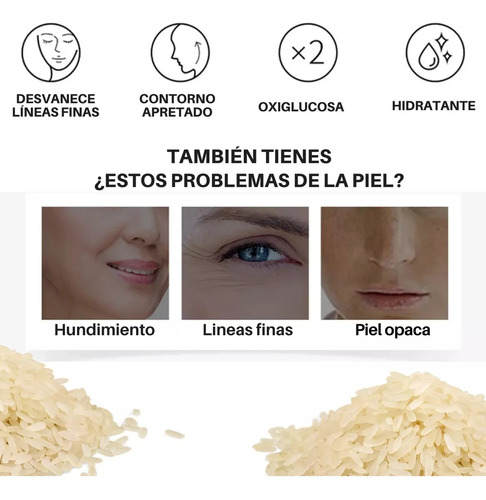 10 Mascarilla Para Dormir Pulpa Arroz Hidratante Reafirmante
