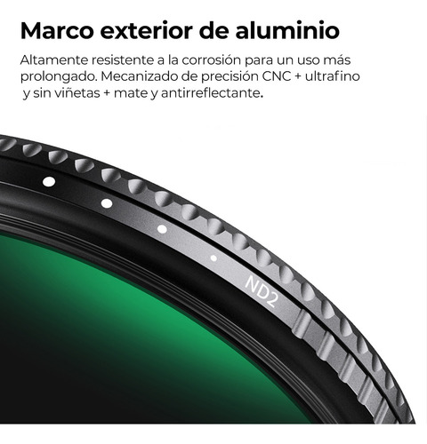 K&f Concept Filtro 49mm Nd Variable Nd2-400 Densidad Neutra