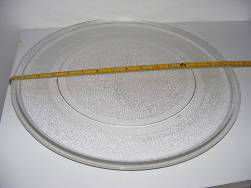 Imagen 1 de 5 de Plato Para Microondas De 40.5 Cm De Diámetro Base Plana