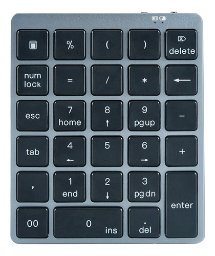 Teclado Numérico Inalámbrico 28 Teclas Bt+usb Batería Litio