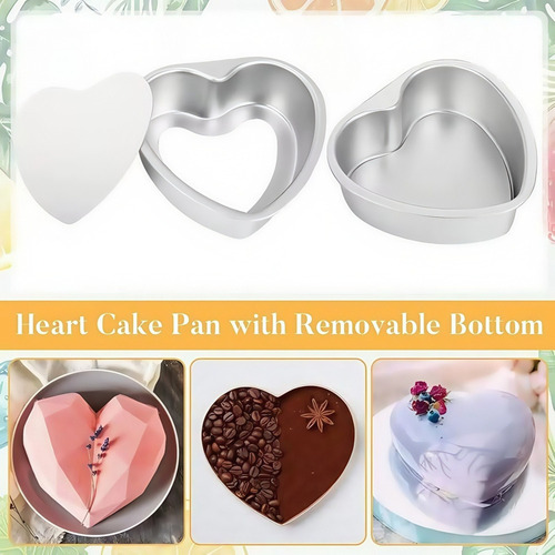 L Molde Para Tartas En Forma De Corazón De 8 Pulgadas Con