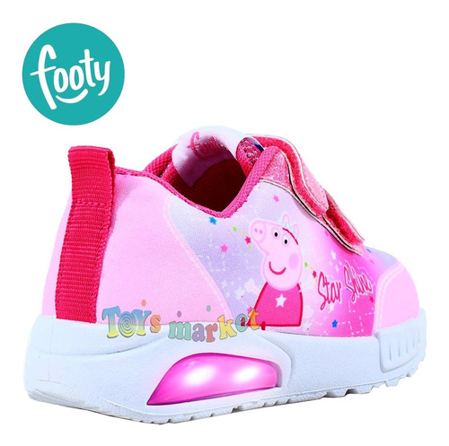 Imagen 4 de 8 de Zapatillas Con Luces Zapatilla Luz Peppa Pig Disney Footy