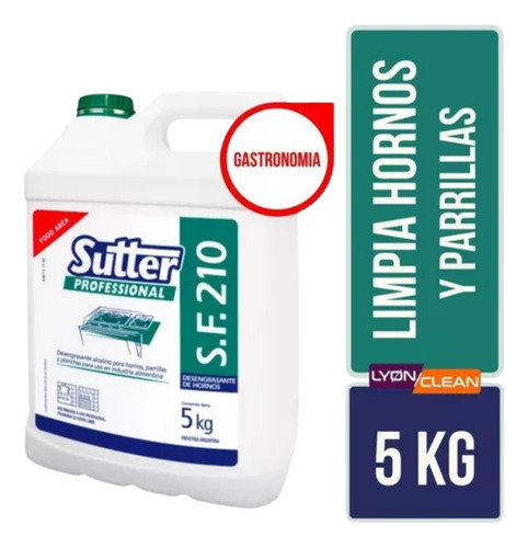 Desengrasante Limpia Hornos Y Parrillas Sutter Sf 110 5lts