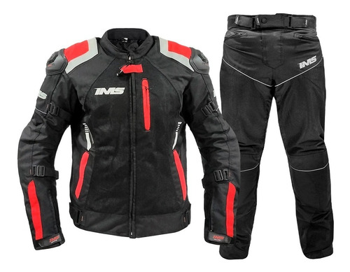 Kit Jaqueta Ims Street Air Vermelha + Calça Verão Trail Novo